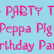 Peppa Pig Kids Birhtday Party in Earlwood